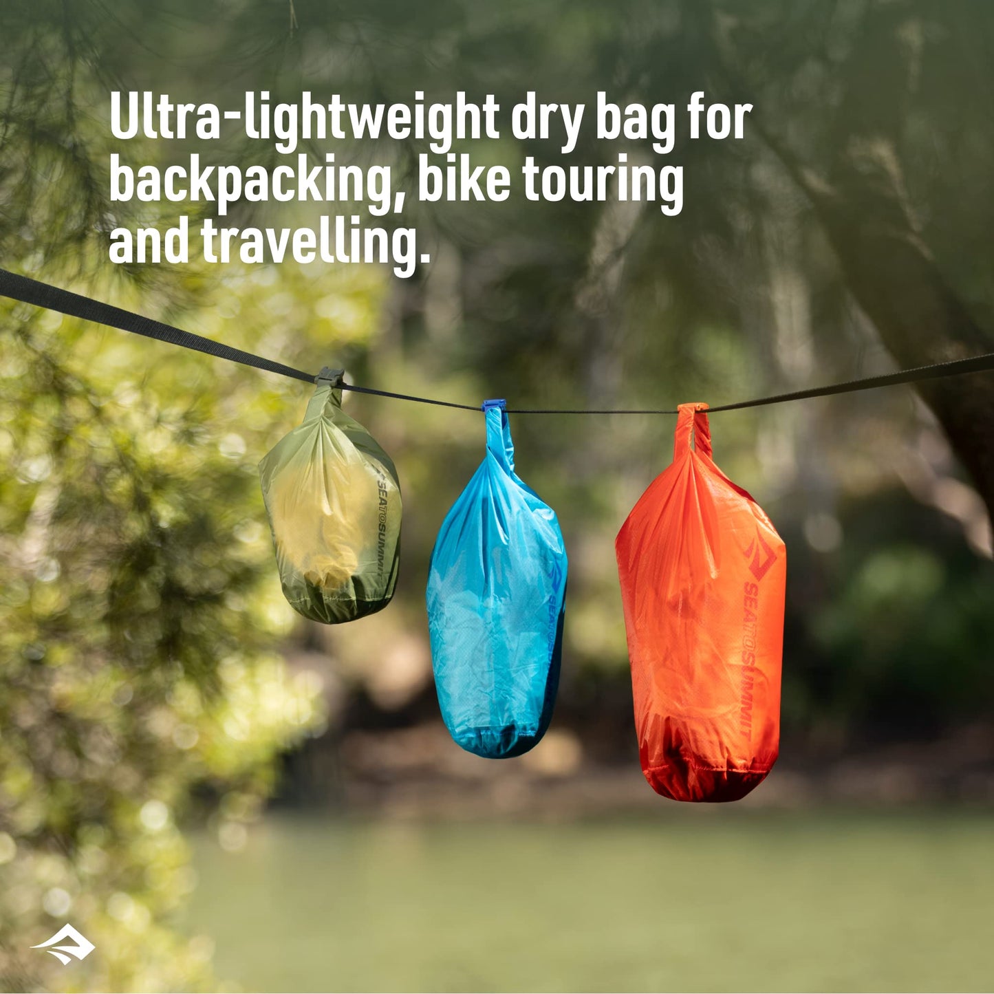 Sea to Summit Ultra-Sil Dry Bag, Ultralight Waterproof Dry Storage, 20 Liter, HighRise Grey