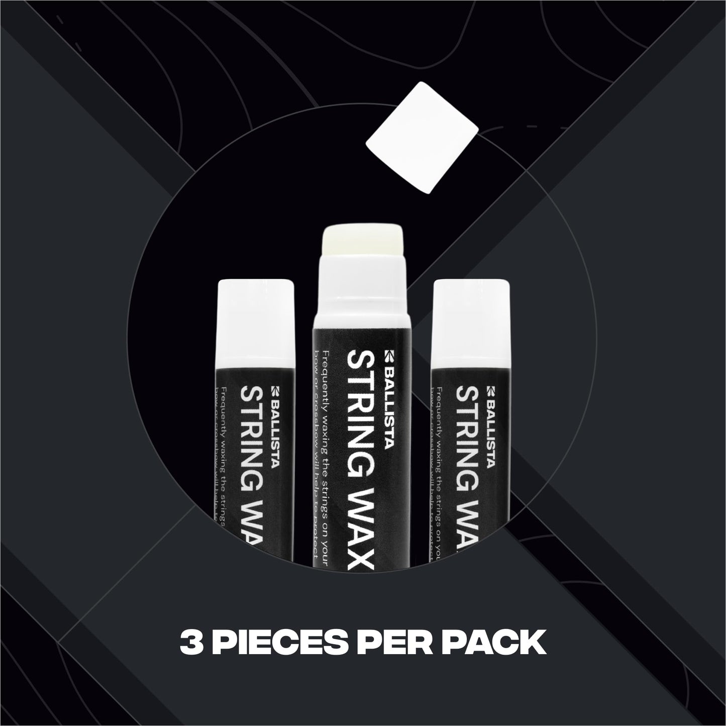 Ballista Bow and Crossbow String Wax, 0.5 oz, 3-Pack