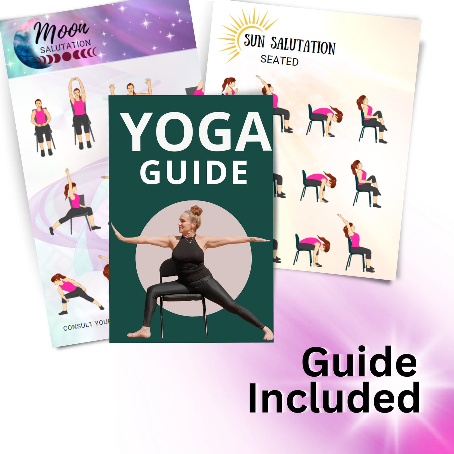 CHAIR YOGA FOR SENIORS DVD + Poster + Bonus Yoga DVD. Strength- Energize- Healing Relieve Stress. Chair yoga DVD for beginners. Yoga chair exercises for seniors DVD. Chair yoga for seniors over 60 DVD