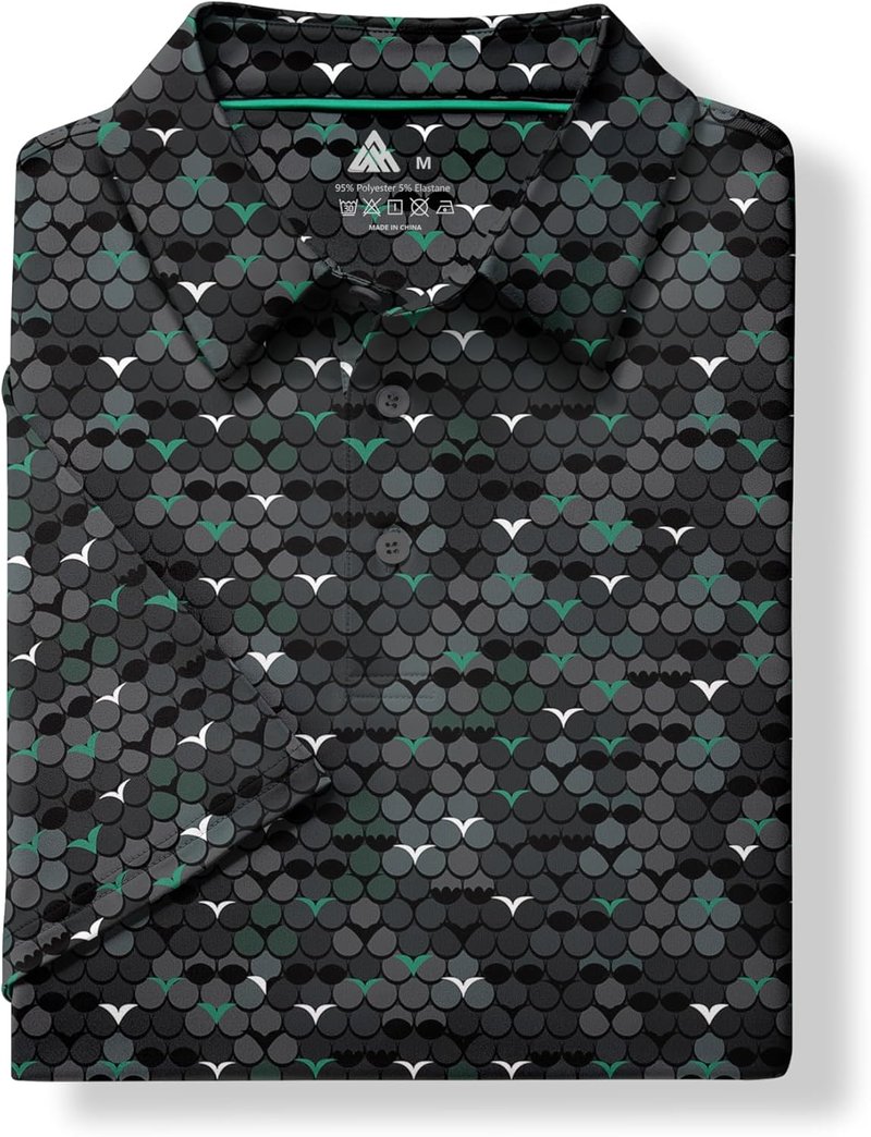 Men's Moisture Wicking Golf Shirt - Performance Collared Short Sleeve | SWISSWELL
