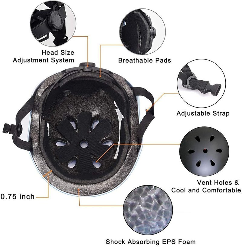 Kids Bike Helmet - Adjustable & Ventilated Multi-Sport Safety Gear for Ages 2-14 | Boys & Girls, Skateboard, Scooter, Bicycle