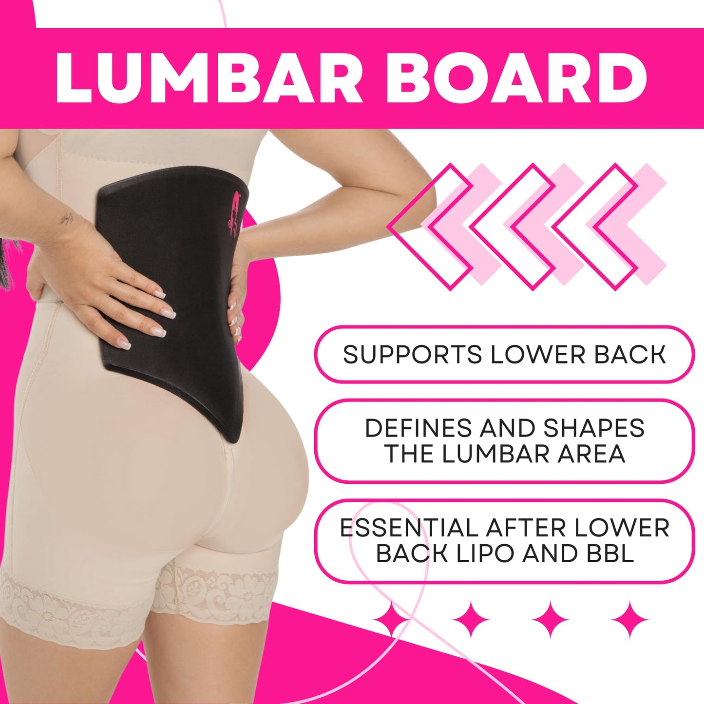 bombshell booty pillow Back Lipo Board Post Surgery Liposuction 360 – Lumbar BBL Compression Support, Back Foam Pad, Tabla Moldeadora Lumbar, Lipo Back Board After Surgery
