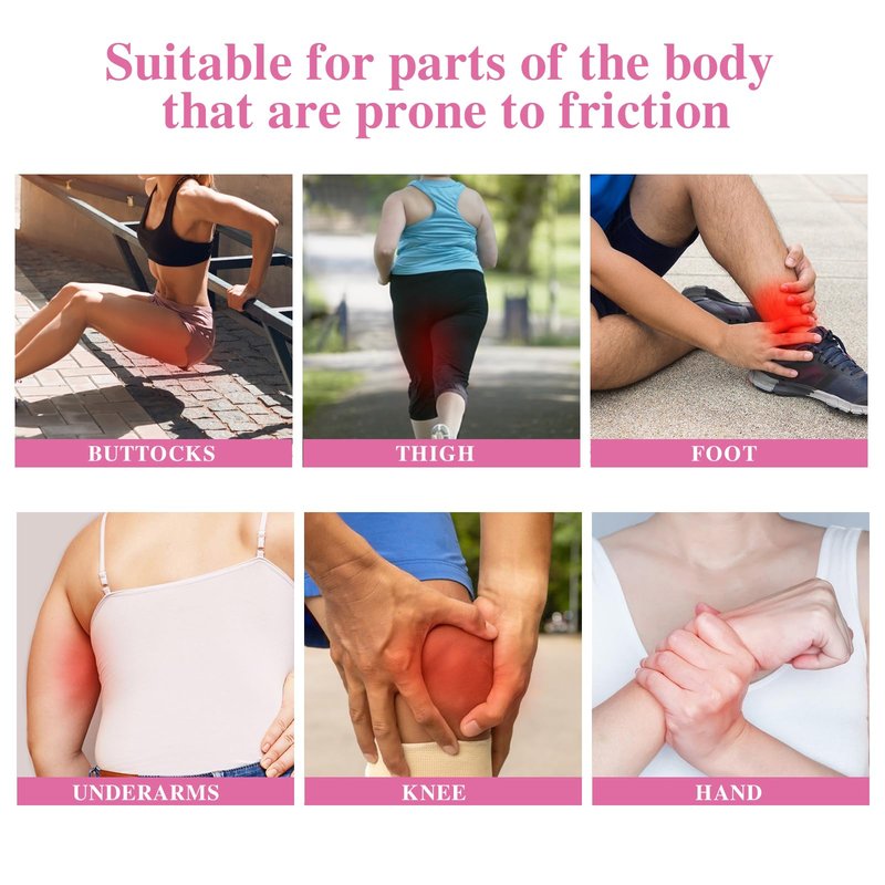 Anti Chafing Stick-Anti Chafe Balm Cream Anti Chafing Friction Defense Stick for Thighs, Chest, Arms, Feet, Elbows，Great Gifts for Women and Men