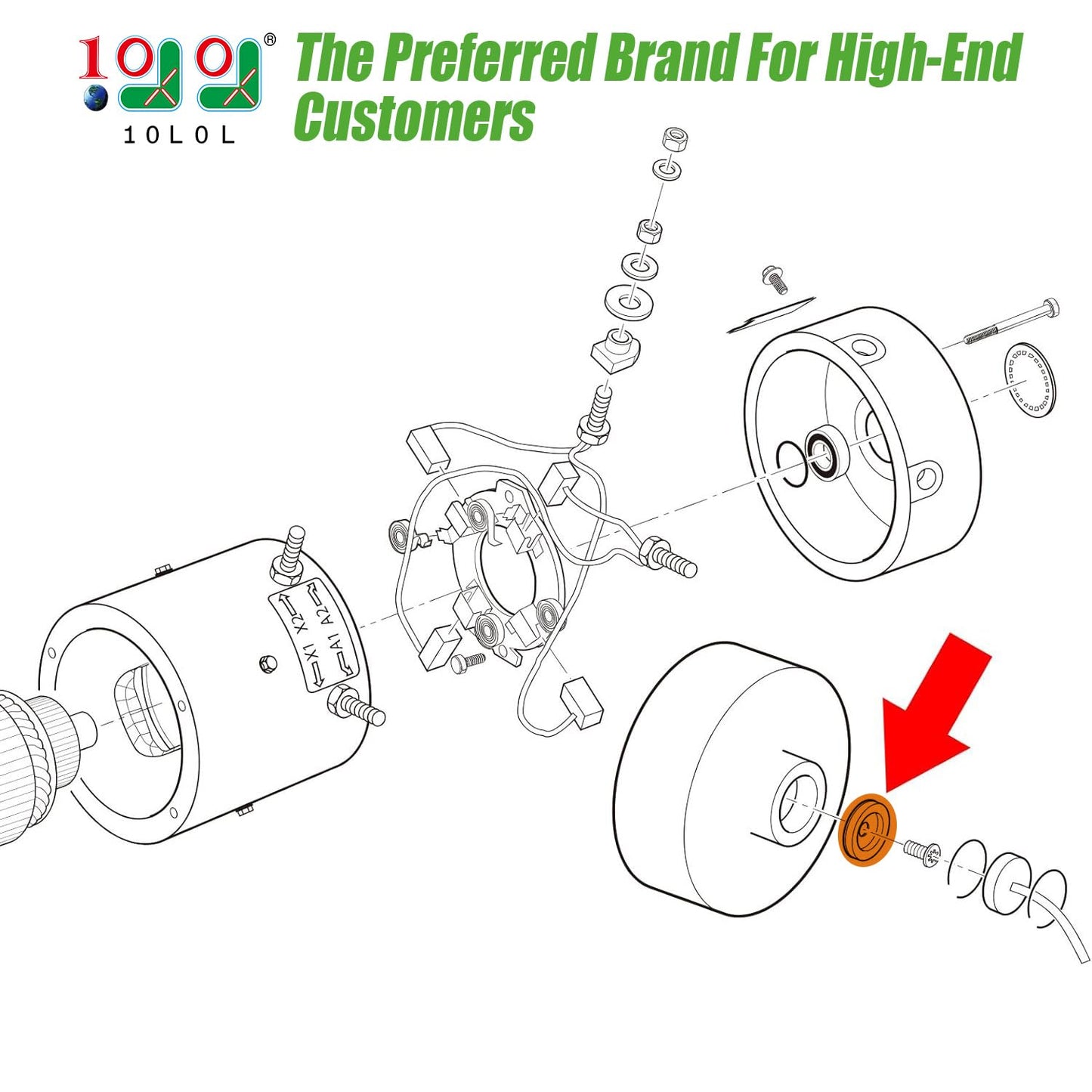 10L0L Speed Sensor Magnet for EZGO Golf Cart 73328G01 PDS Motors