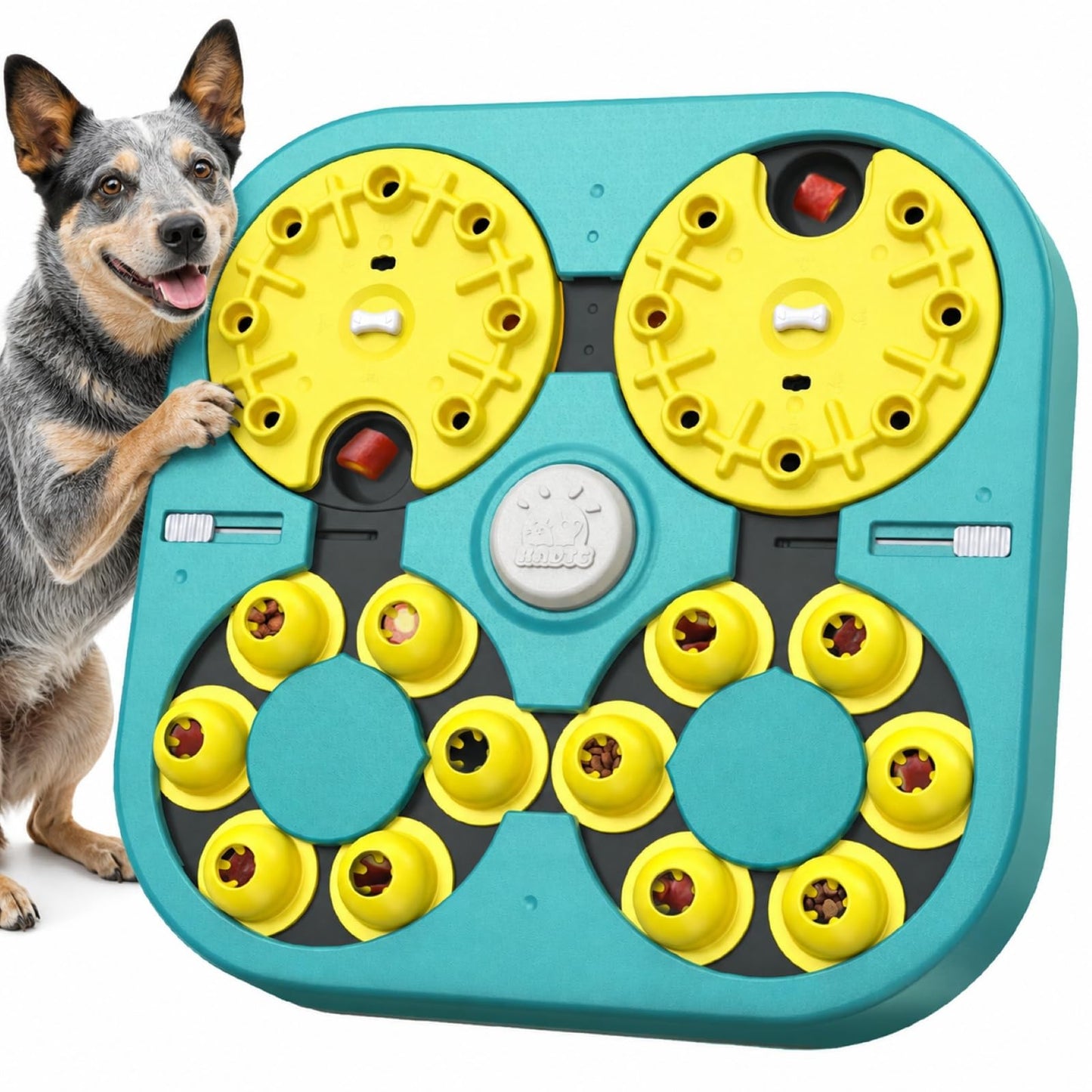 KADTC XL 5-Levels Dog Puzzle Toy, 6 Games Mental Stimulation for Smart Dogs