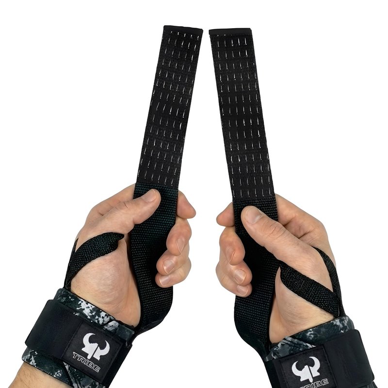 Heavy-Duty 2-in-1 18" Wrist Wraps & Lifting Straps for Weightlifting – WRIST WRAPS + WRIST STRAPS IN ONE - Non-Slip Silicone Grip, Adjustable Wrist Support, Heavy Duty Deadlift Straps – Gym Accessories for Strength Training, Powerlifting, Bodybuilding