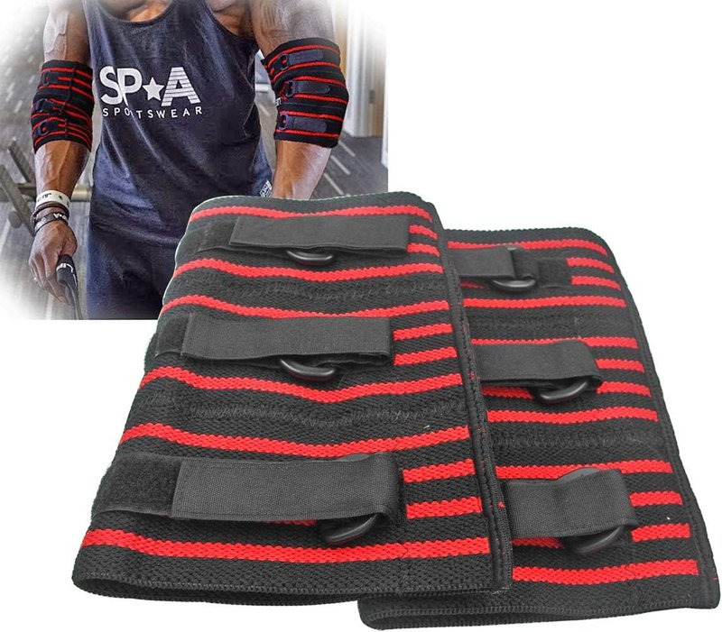 Adjustable Elbow Sleeve - Compression Support Brace for Powerlifting | 1 Pair, Strong Fit