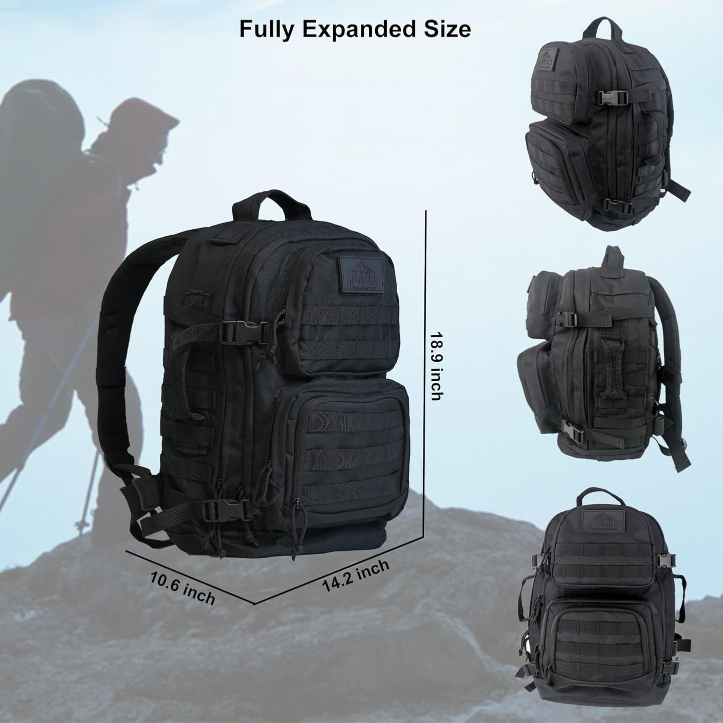 3-Day Tactical Backpack - Durable 600D Oxford Fabric | Classic Military Style