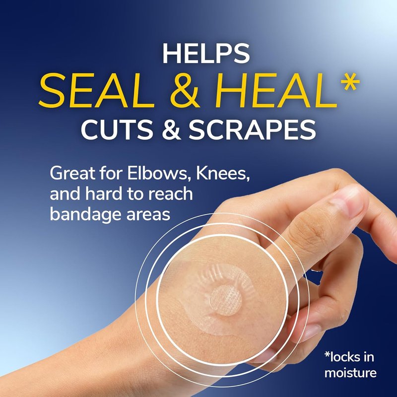 Dr. Scholl’s Waterproof Adhesive Bandages - Flexible Hydrogel Wound Care | 24 Count, Small & Medium Sizes