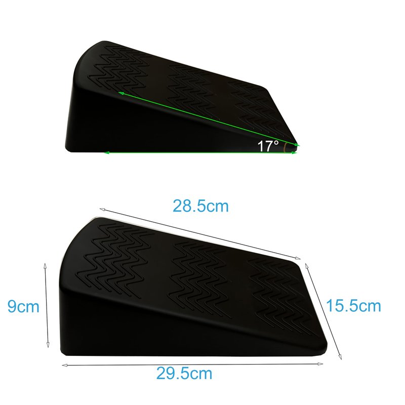 Rivotrance Squat Wedge Block Pairs,YOGA Pilates Block Slant Board Calf Stretcher, Exercise Ramps for Weightlifting, Squat Wedges, Home Gym, Weight Lifting & Yoga