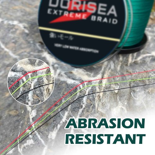 Dorisea Extreme Braid 100% Pe Black Braided Fishing Line 109Yards-2187Yards 6-550Lb Test Fishing Wire Fishing String Incredible Superline Zero Stretch (1000m/1093Yards 130lb/0.63mm(8Strands))