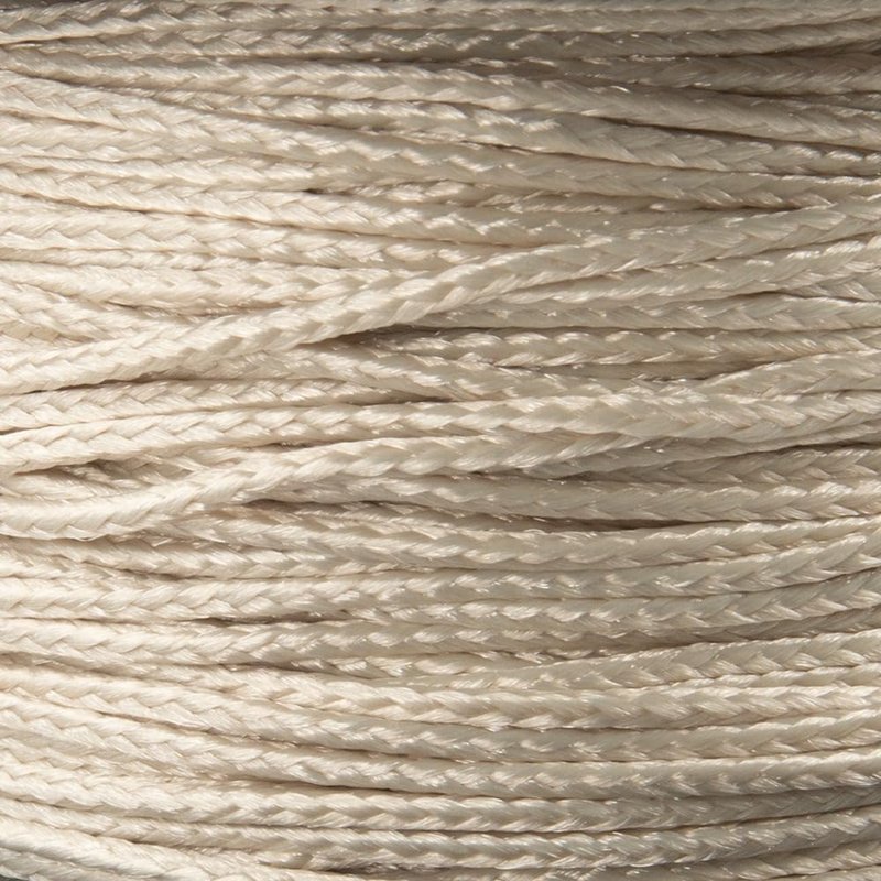 Micro Paracord - Thin Braided Crafting Cord for Fishing & DIY Projects | 125 ft Spool - Cream