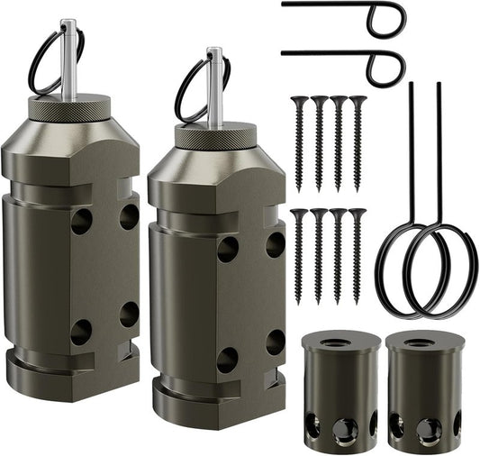 Upgraded Perimeter Trip Alarm - 12 Gauge Camping Trip Wire Security System | 2 Pack with .22 Adapter for Outdoor Safety