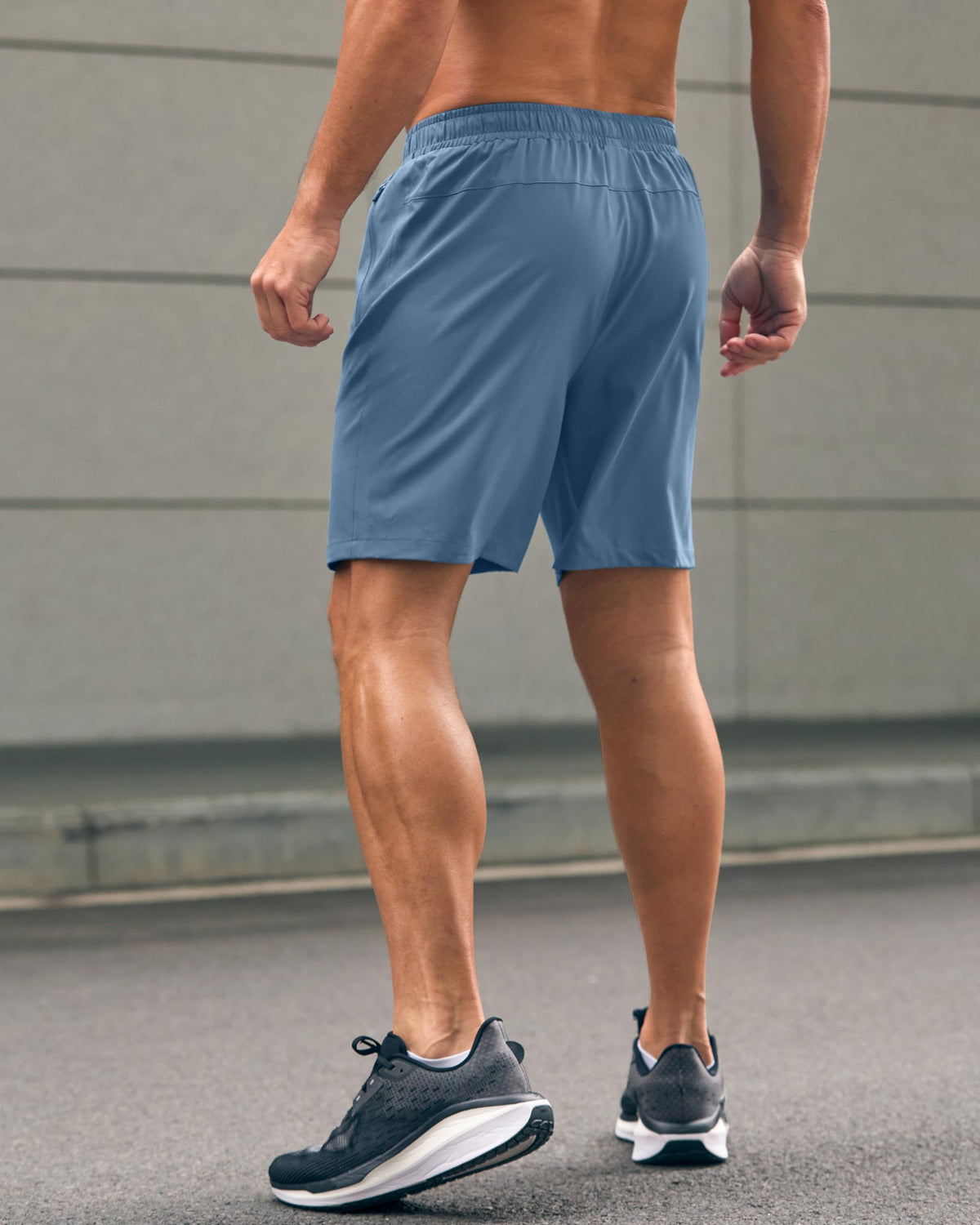 G Gradual Men's Athletic Running Shorts with Zipper Pockets Quick Dry 7"/ 5"/ 9" Workout Gym Shorts for Basketball Hiking(Federalblue,7M)