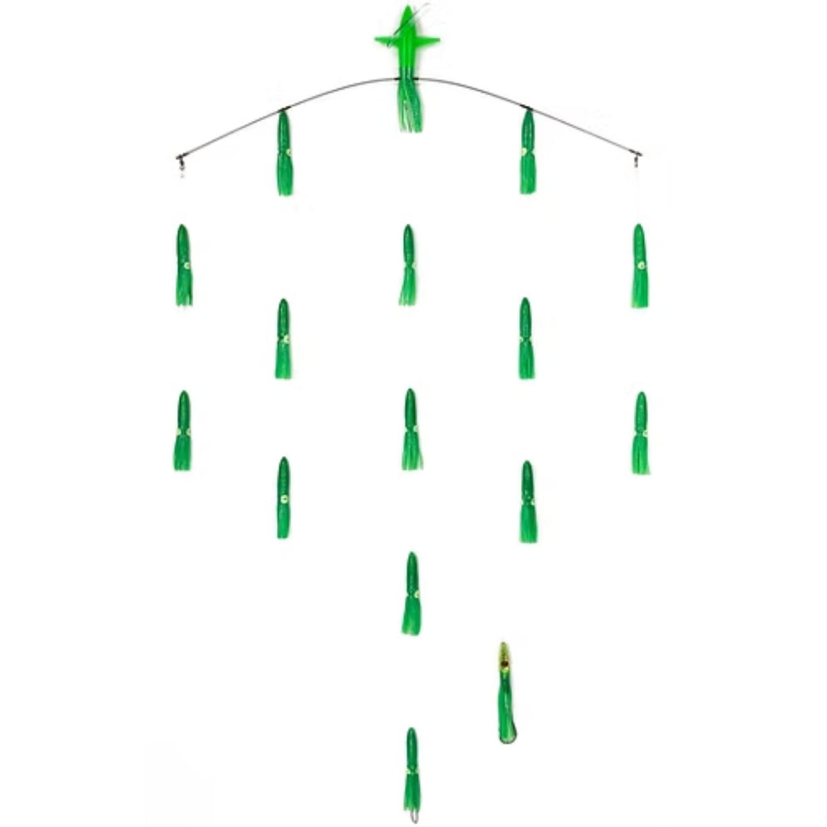 Fishing Tackle Bulb Squid Tracker Bars for Offshore Spreading