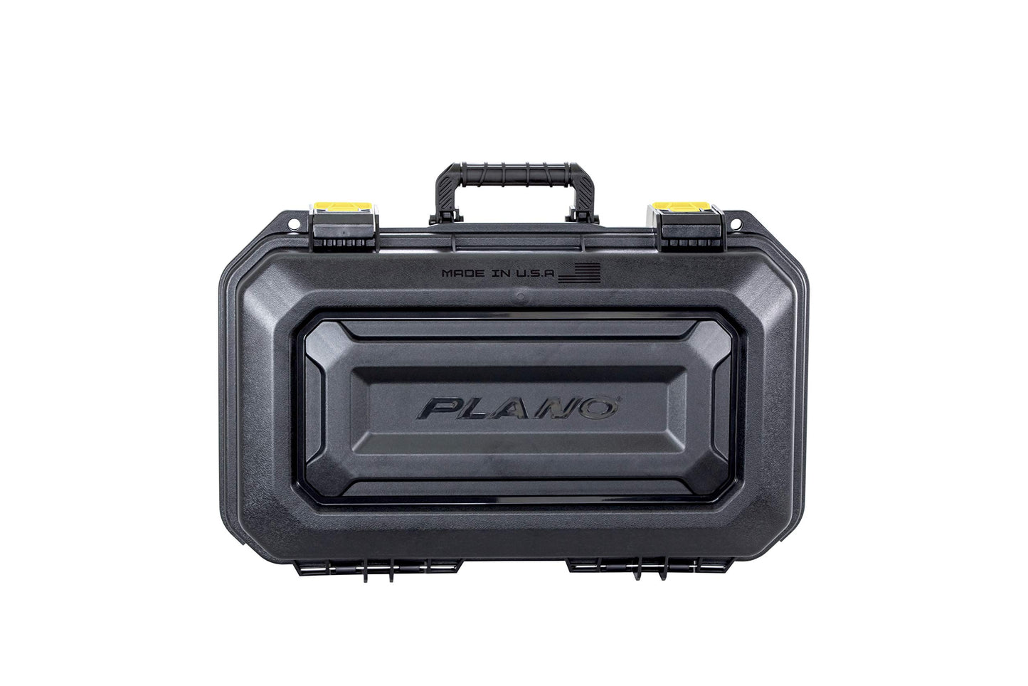 Plano All-Weather Four Pistol Case Watertight & Dust-Proof Gun Case for Two Pistols; High Density Pluck Foam, Black; Continuous Dri-Loc Seal