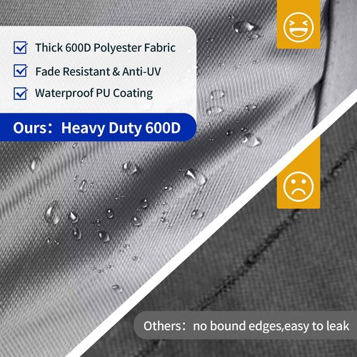 NEXCOVER Trailerable Boat Cover, Length: 14’-16’ Beam Width: up to 90”, Waterproof Heavy Duty Cover, Fits V-Hull, TRI-Hull, Runabout, Pro-Style, Bass Boat, Storage Bag & Tightening Straps Included.