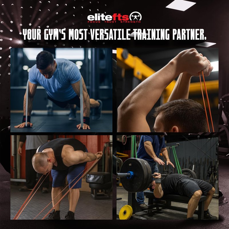 EliteFTS Pro Resistance Band - Boost Core Stability and Flexibility with This Portable, Joint-Friendly Tool - 41" Long (PRO Micro Resistance Band, Orange) (Single)