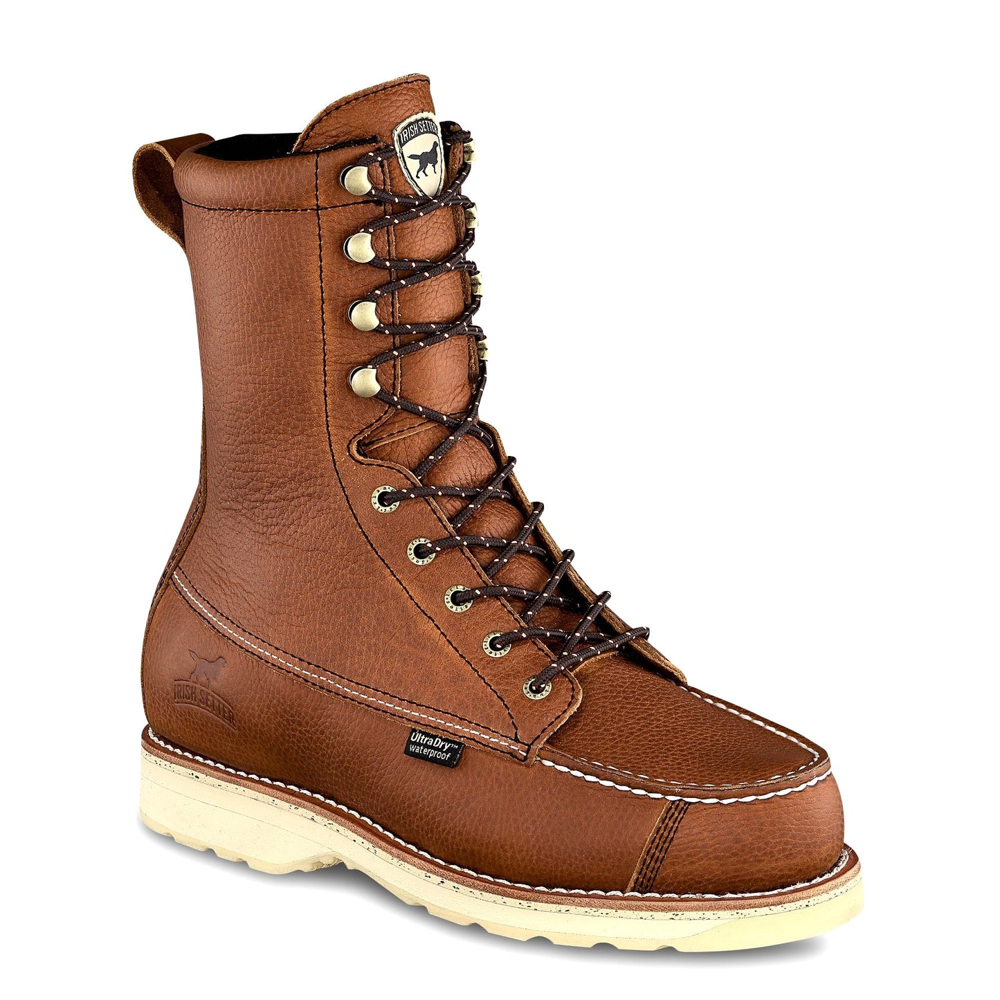 Irish Setter, Wingshooter, Men’s, 9", Waterproof, Insulated 400g, Hunting Boot, Amber/White, 8 D (Medium)