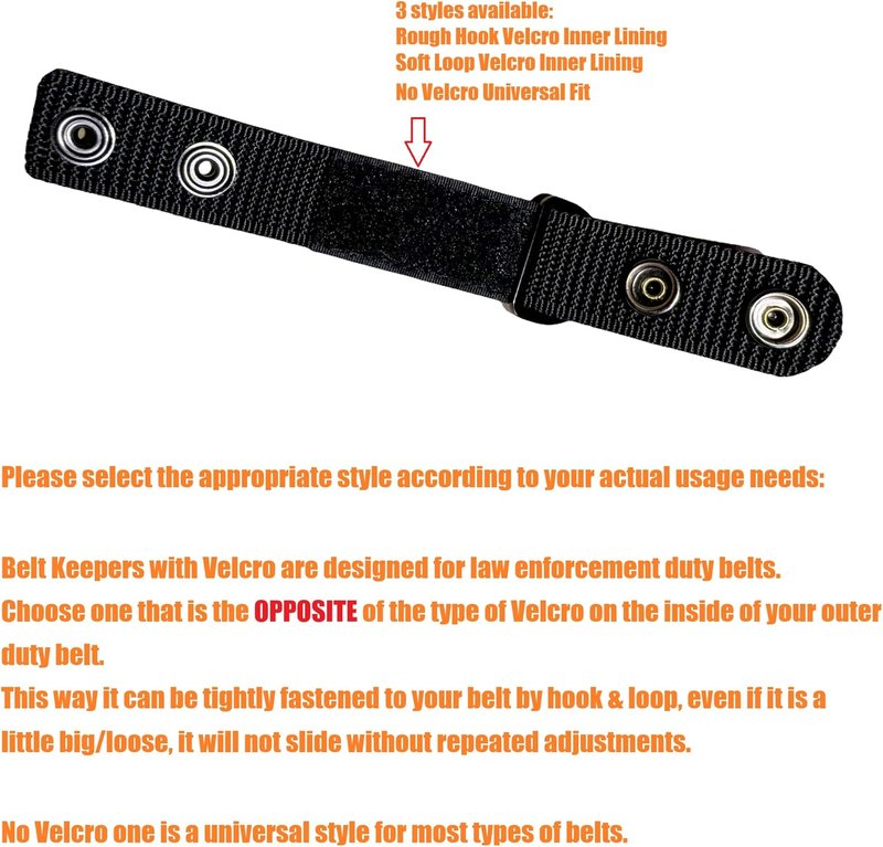 Duty Belt Suspenders with Metal Ring Attachments - Utility Tool Connectors for Police Harnesses
