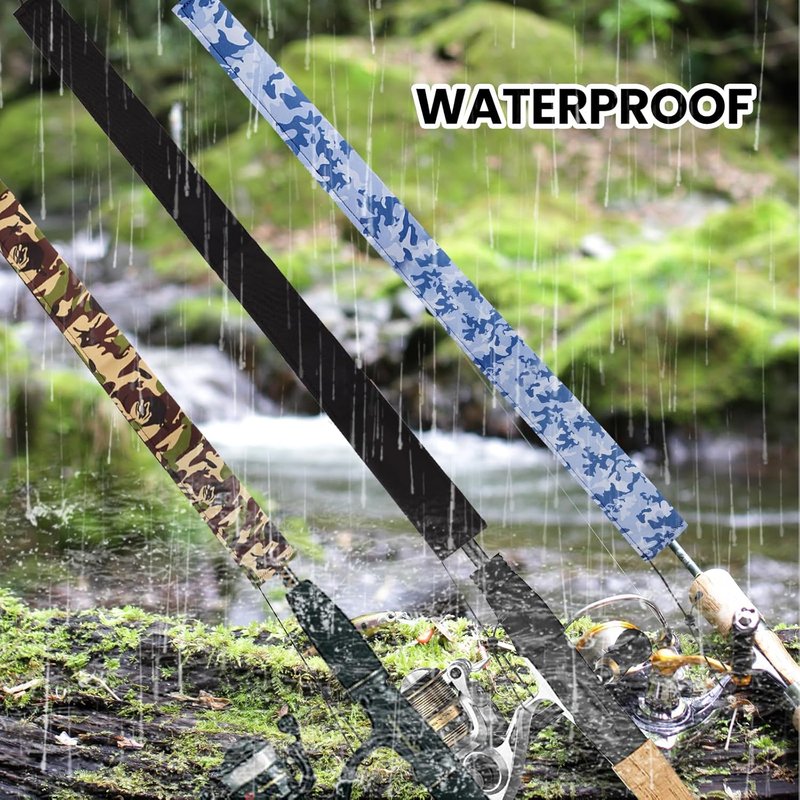 Fishing Rod Sleeve - Neoprene Protective Case for Casting, Trolling & Spinning Rods | Travel & Storage Solution