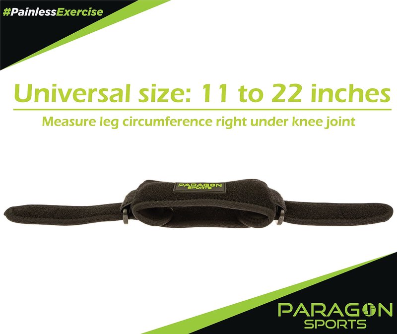 Patella Knee Strap for Running, Fitness, Stairs Climbing/Adjustable Patellar Tendon Support Band for Basketball, Athletics by Paragon Sports/Pain Relief Brace for Jumper's Knee and Chondromalacia