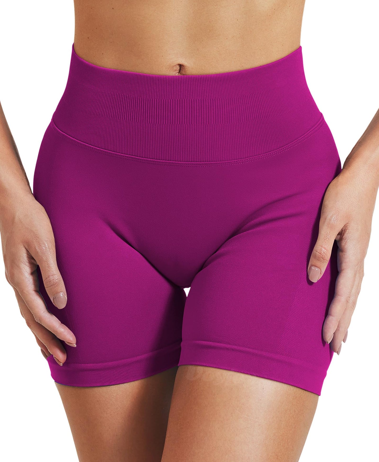 VOYJOY Women Workout Impact Shorts 2.5"/ 3.6"/ 4.5"/ 6" Scrunch Butt Lifting Gym Seamless Booty Biker Shorts