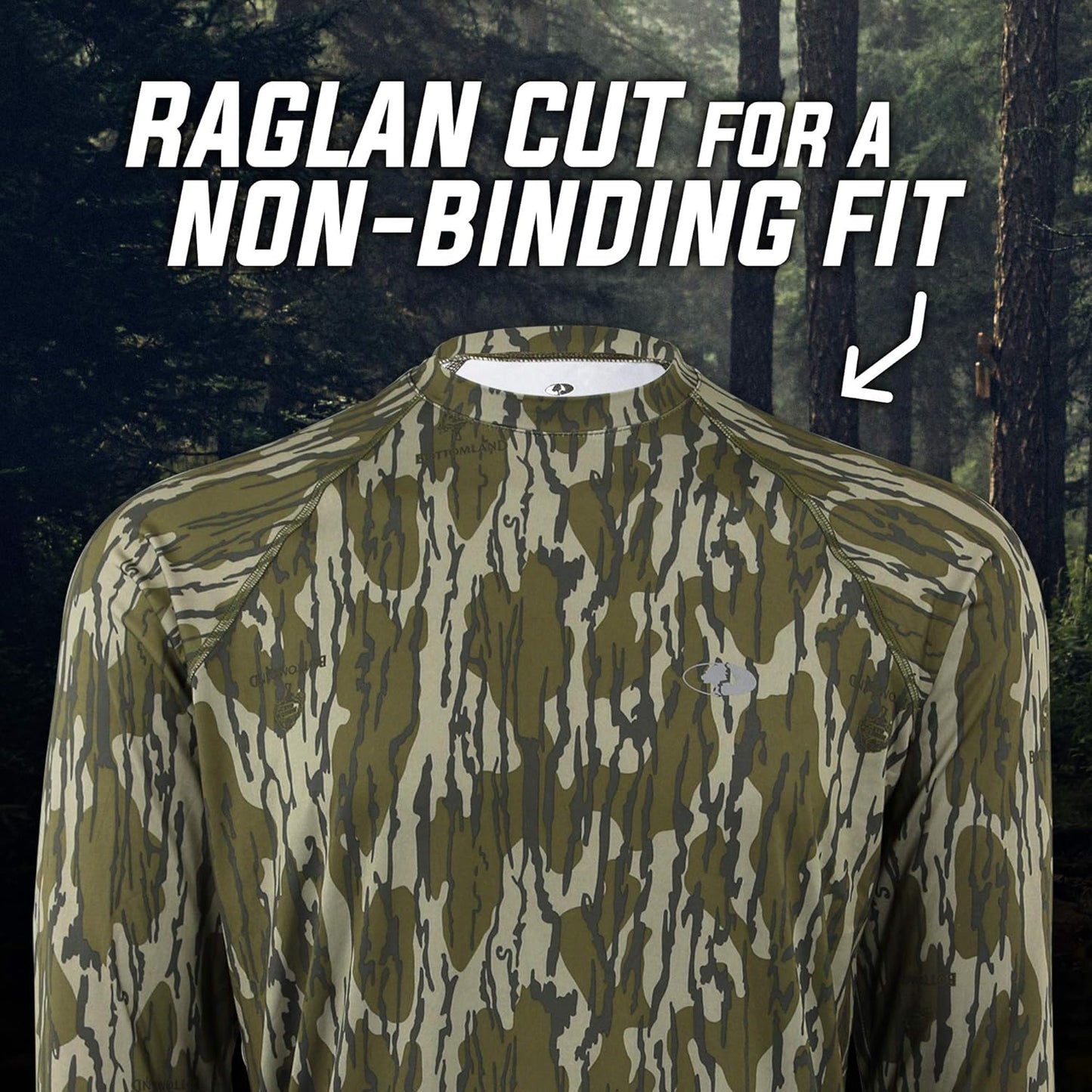 Mossy Oak Camo Hunting Shirts for Men - Long Sleeve, Lightweight & Breathable Fabric