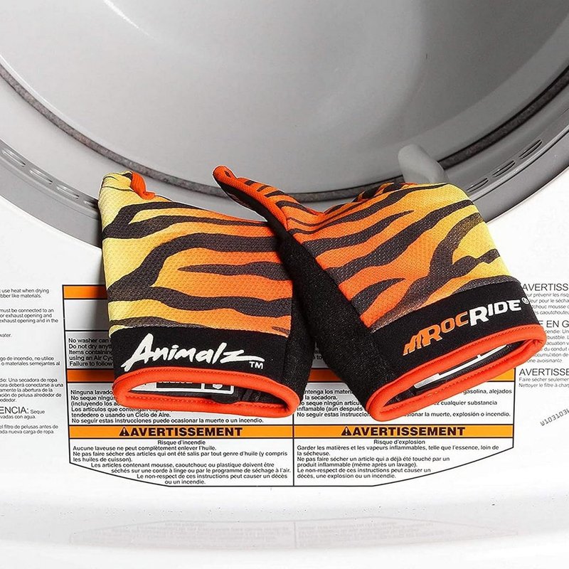 Animalz Full Finger Women's Cycling Gloves - Screen Compatible Tips | Mountain Biking & BMX, Expressive Animal Print Designs