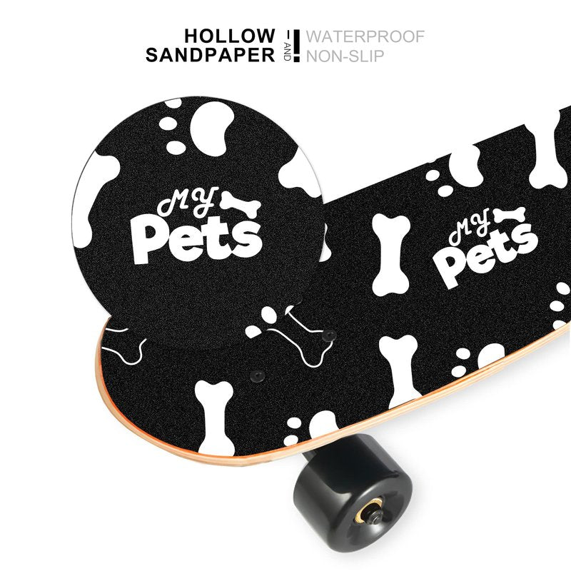 LOSENKA Pet Skateboard Complete Designed for Dogs and Pets (French Bulldog)