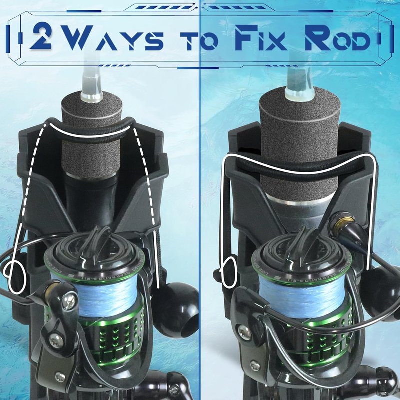 MECHA-X Boat Rod Holder - 4PCS Wall Mounted Fishing Tube Storage | Side Mount for Garage, Cooler, Trailer
