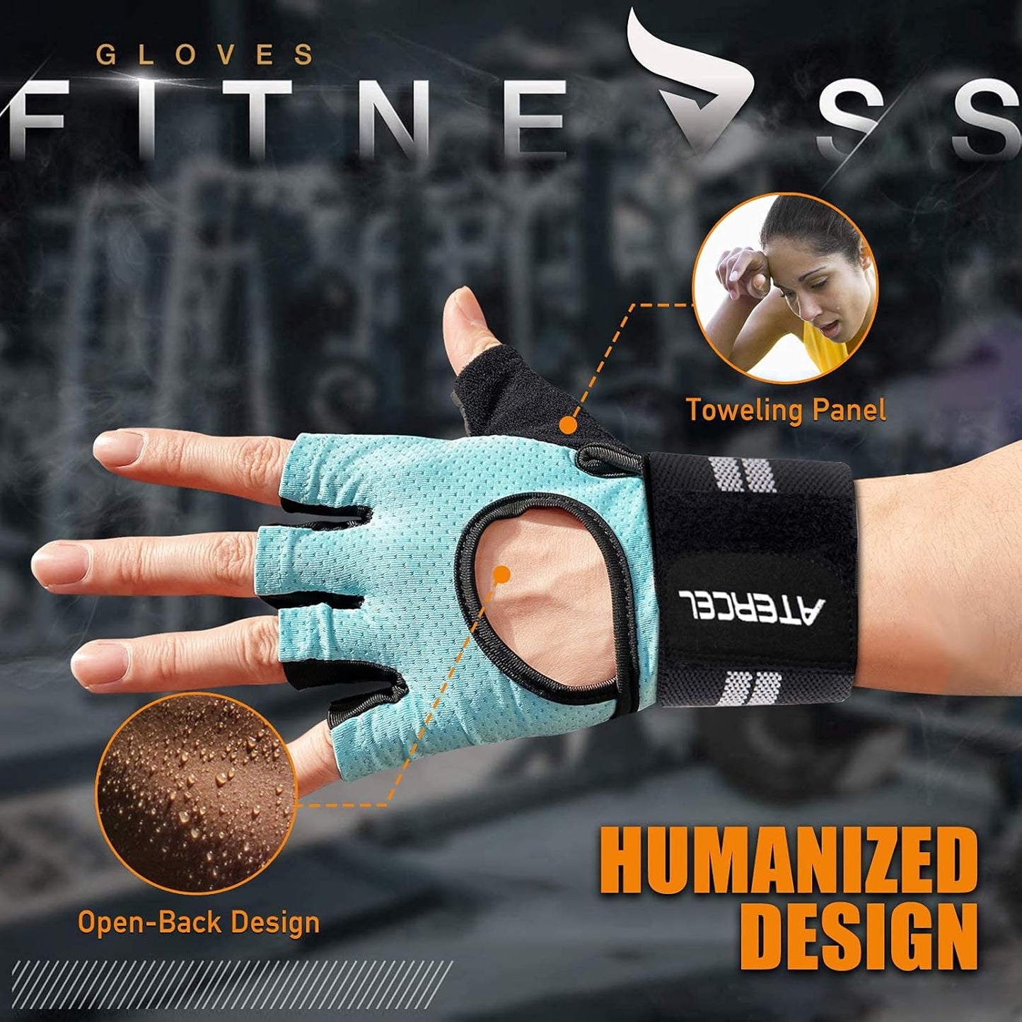 Weight Lifting Gloves - Breathable Workout Gloves with Wrist Support | Lightweight Full Palm Protection for Men & Women