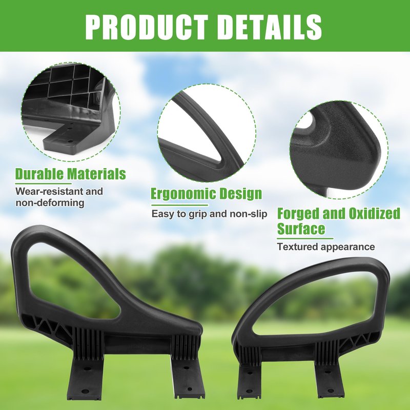 10L0L Golf Cart Arm Rest Hip Restraint for EZGO RXV 2016-up (RXV 2), Driver and Passenger Side, OEM# 617645 617644, Left + Right 1 Pair