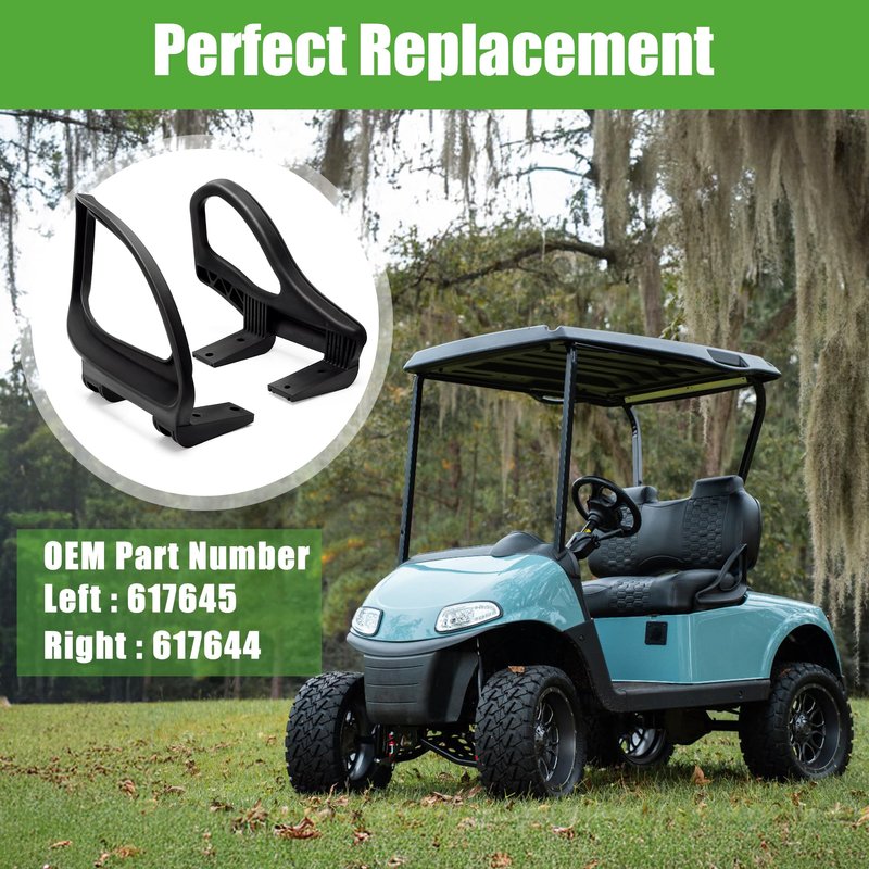 10L0L Golf Cart Arm Rest Hip Restraint for EZGO RXV 2016-up (RXV 2), Driver and Passenger Side, OEM# 617645 617644, Left + Right 1 Pair