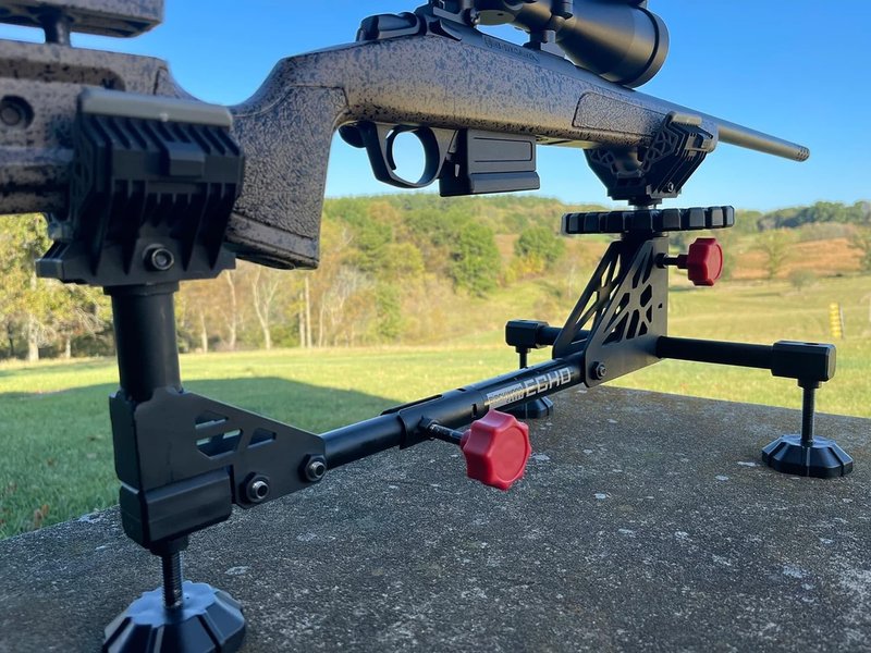 BIRCHWOOD CASEY Echo Durable Adjustable Rifle Shooting Rest with Steel Frame Design & Non-slip Rubber Stock Rest