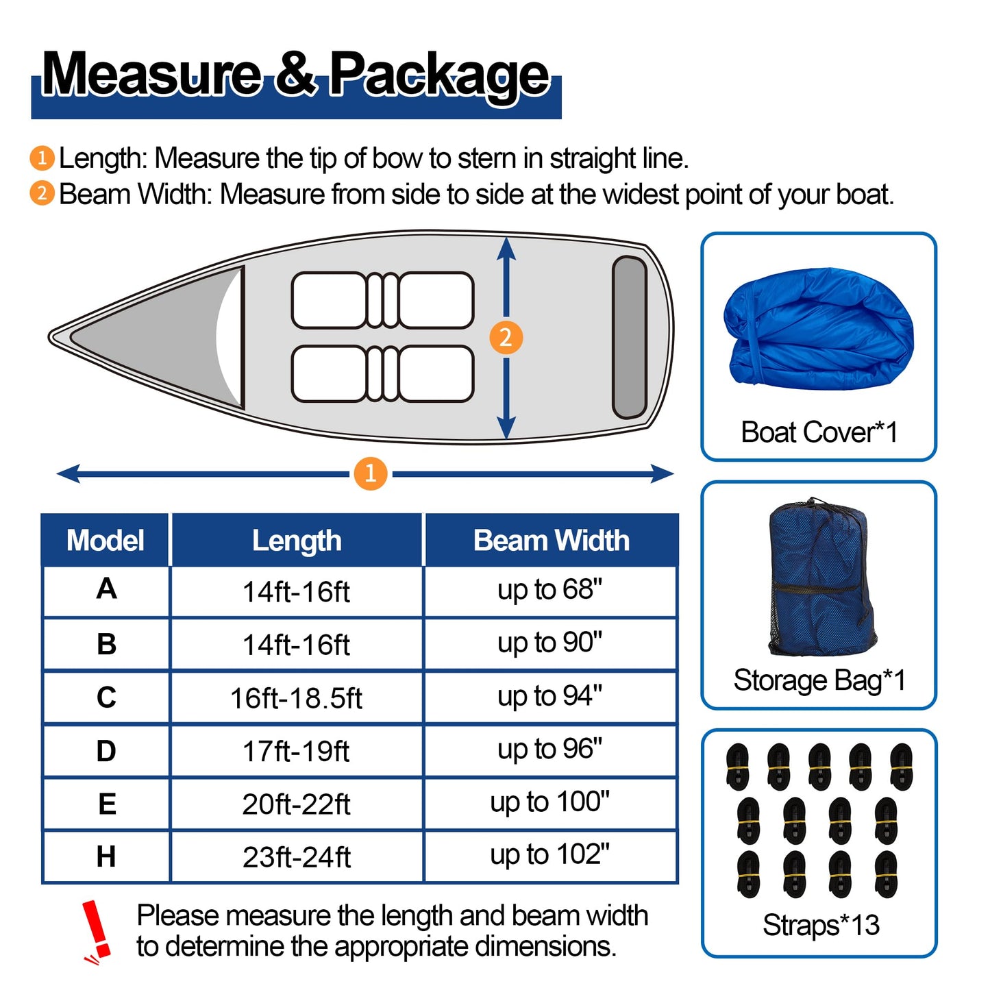iCOVER Trailerable Boat Cover- 20'-23' 800D Water Proof Heavy Duty, Fits V-Hull, Fish&Ski, Pro-Style, Fishing, Utiltiy, Runabout, Bass Boats, up to 20ft-23ft Long X 100" Wide