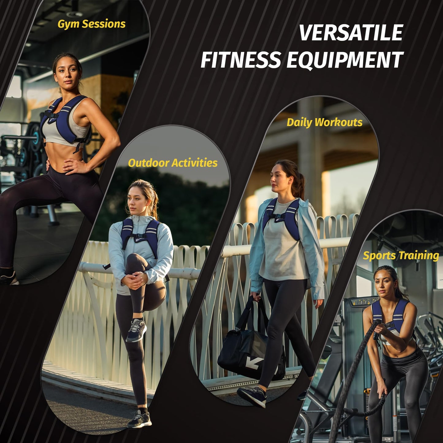 ZELUS Weighted Vest, Washable Z-Fit Soft Iron Weighted Vest for Women and Men, 5/10/15 lb Weight Vest with Reflective Strips & Adjustable Straps, Ultra Thin Weight Vest for Gym Strength Training, (5lb) Deep Blue