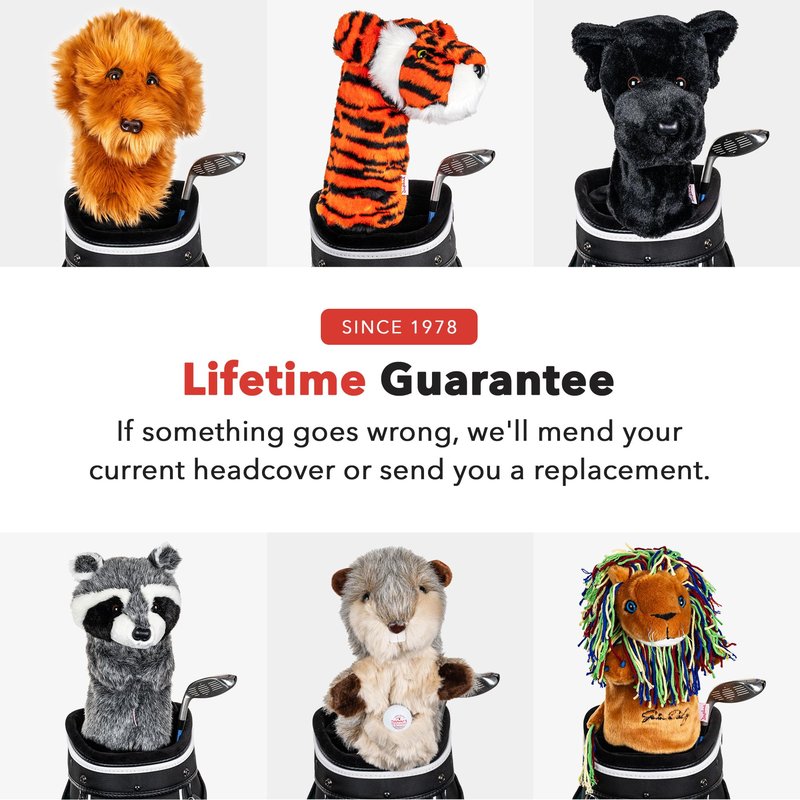 Daphne's Headcovers Raccoon Driver Headcover | Funny Golf Club Covers | Golf Head Covers for Drivers | Stylish Golf Club Head Covers | Golf Driver Covers | Men’s & Women’s Driver Headcover