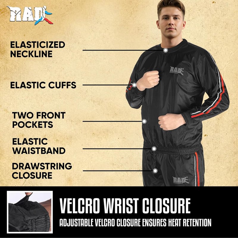 Sauna Sweat Suit for Men & Women - Weight Loss & Fat Burn | Available in Medium to 6XL, Multiple Colors