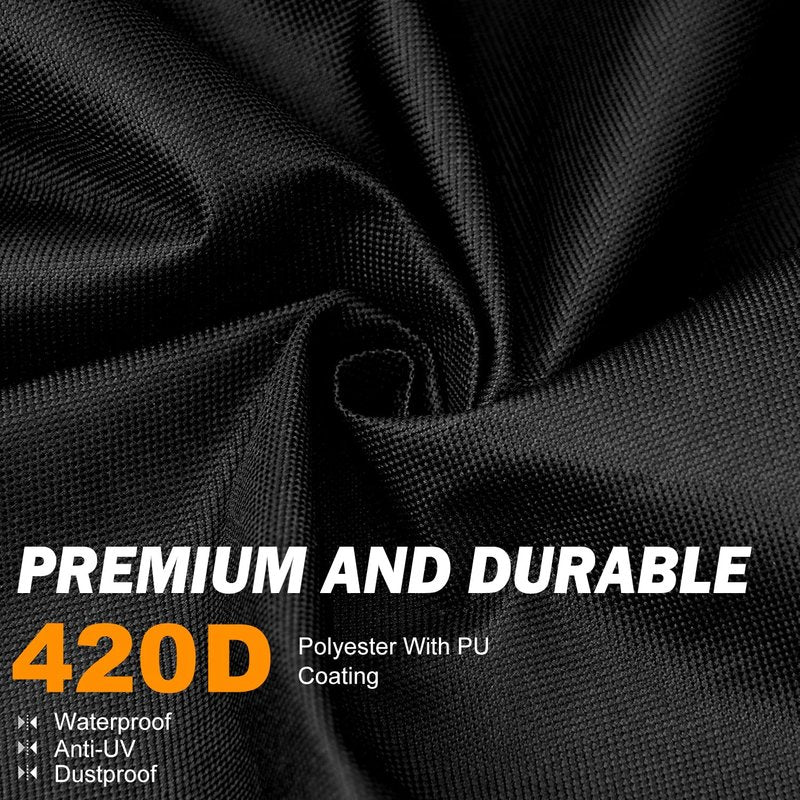 ClawsCover Unfolding Treadmill Cover Waterproof Dustproof Running Machine Cover Exercise Workout Equipment Protective with Night Relfective Handle,Elastic Hem,for Home Gym Indoor Outdoor Use,Black