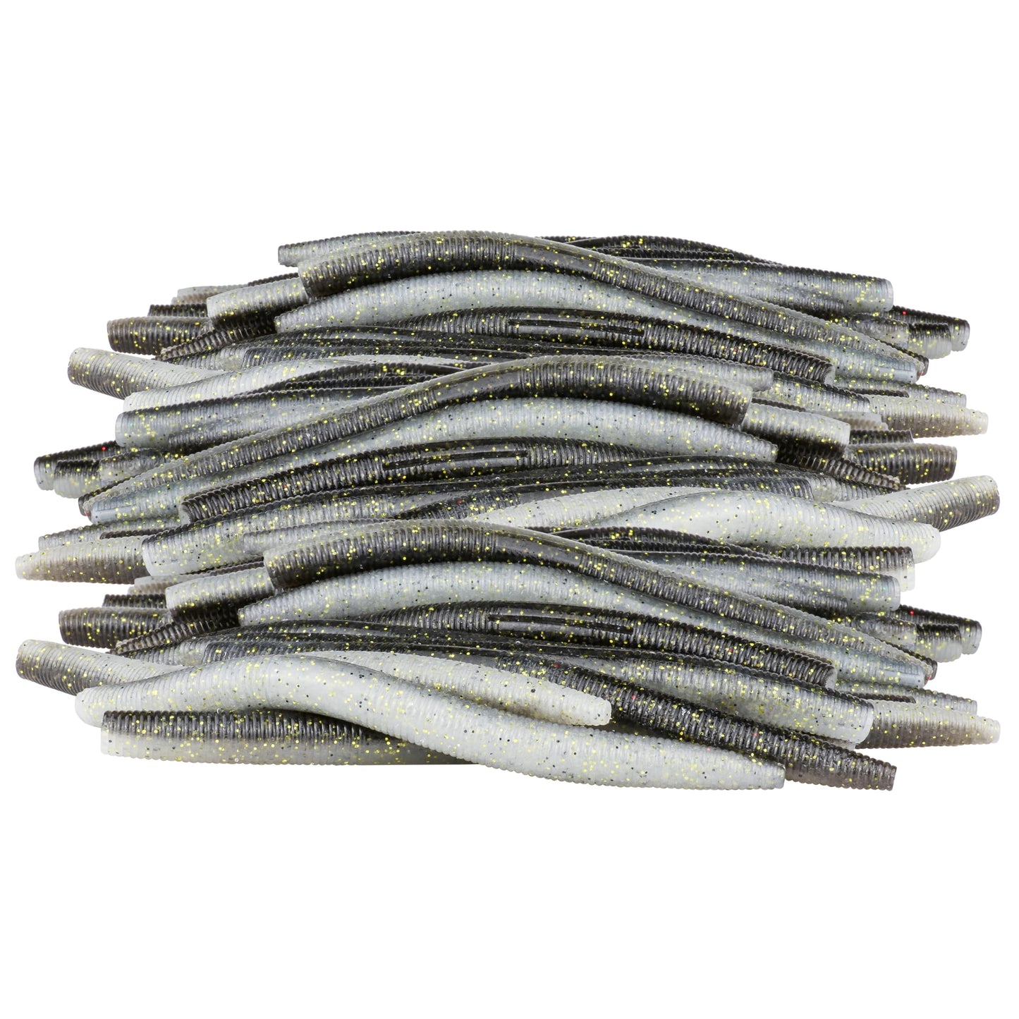 PROBITE Soft Fishing Worm 100PCS, 3/4/5/6" Mega Value Pack Senko Style Soft Lures for Bass, Plastic Worm Stick Baits, Multicolor, Cost-Effective Fishing Gift