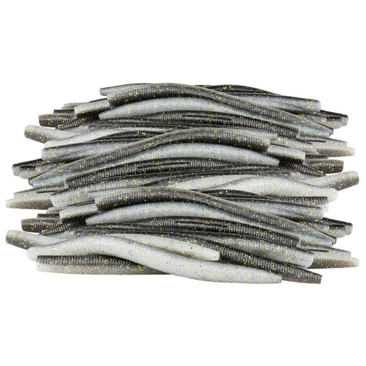 PROBITE Soft Fishing Worm 100PCS, 3/4/5/6" Mega Value Pack Senko Style Soft Lures for Bass, Plastic Worm Stick Baits, Multicolor, Cost-Effective Fishing Gift