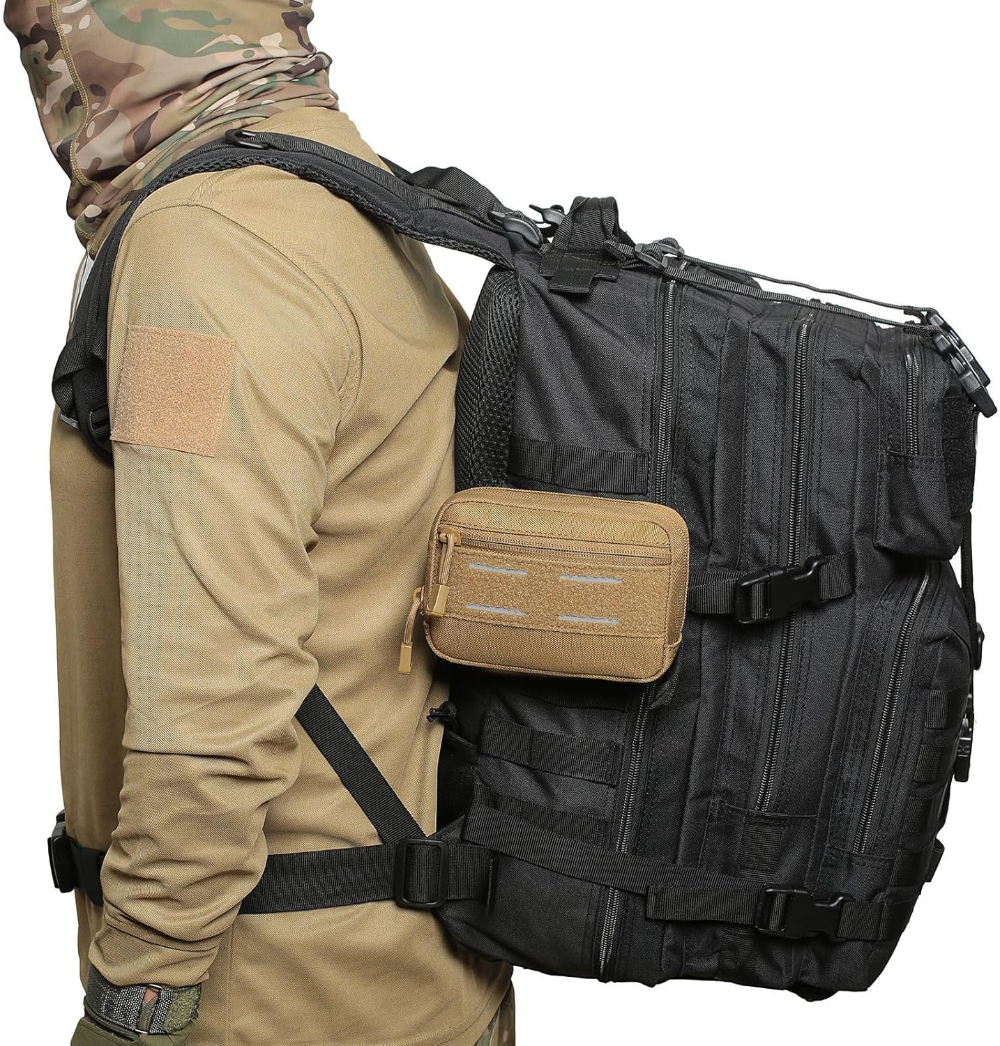 Tactical Belt Pouch for Men - Mini Heavy Duty Molle EDC Utility Gear | Compact Travel & Hiking Pouch