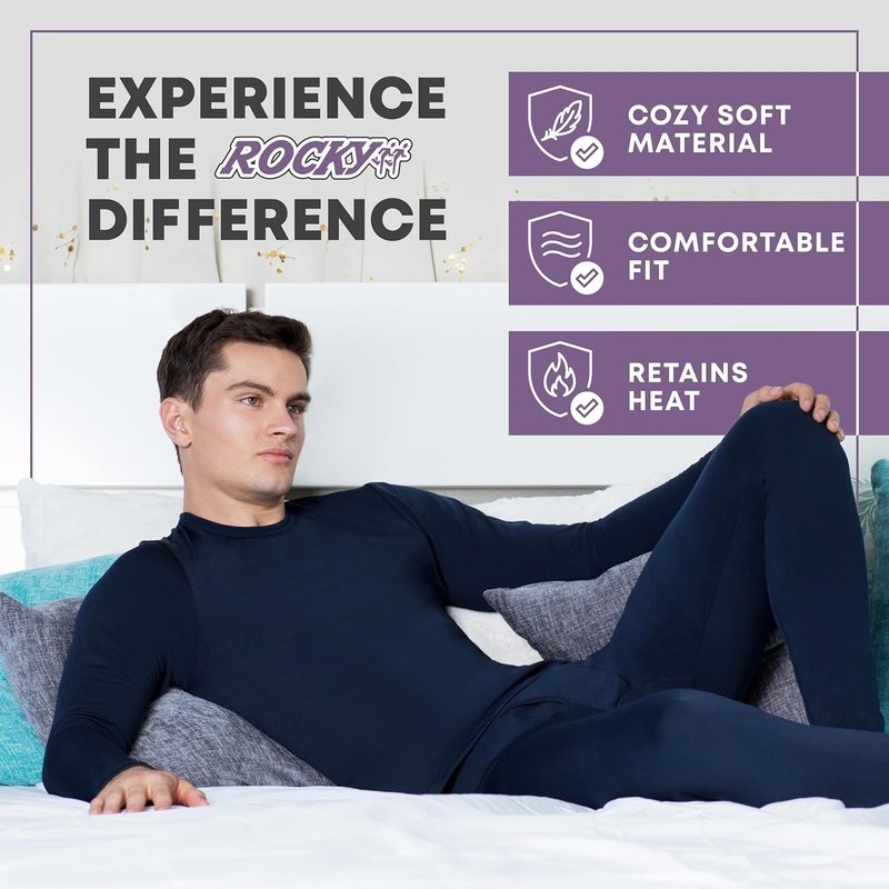 Men's Thermal Underwear - Long Johns Base Layer Pants for Warmth | Comfortable Fit, Multiple Sizes Available