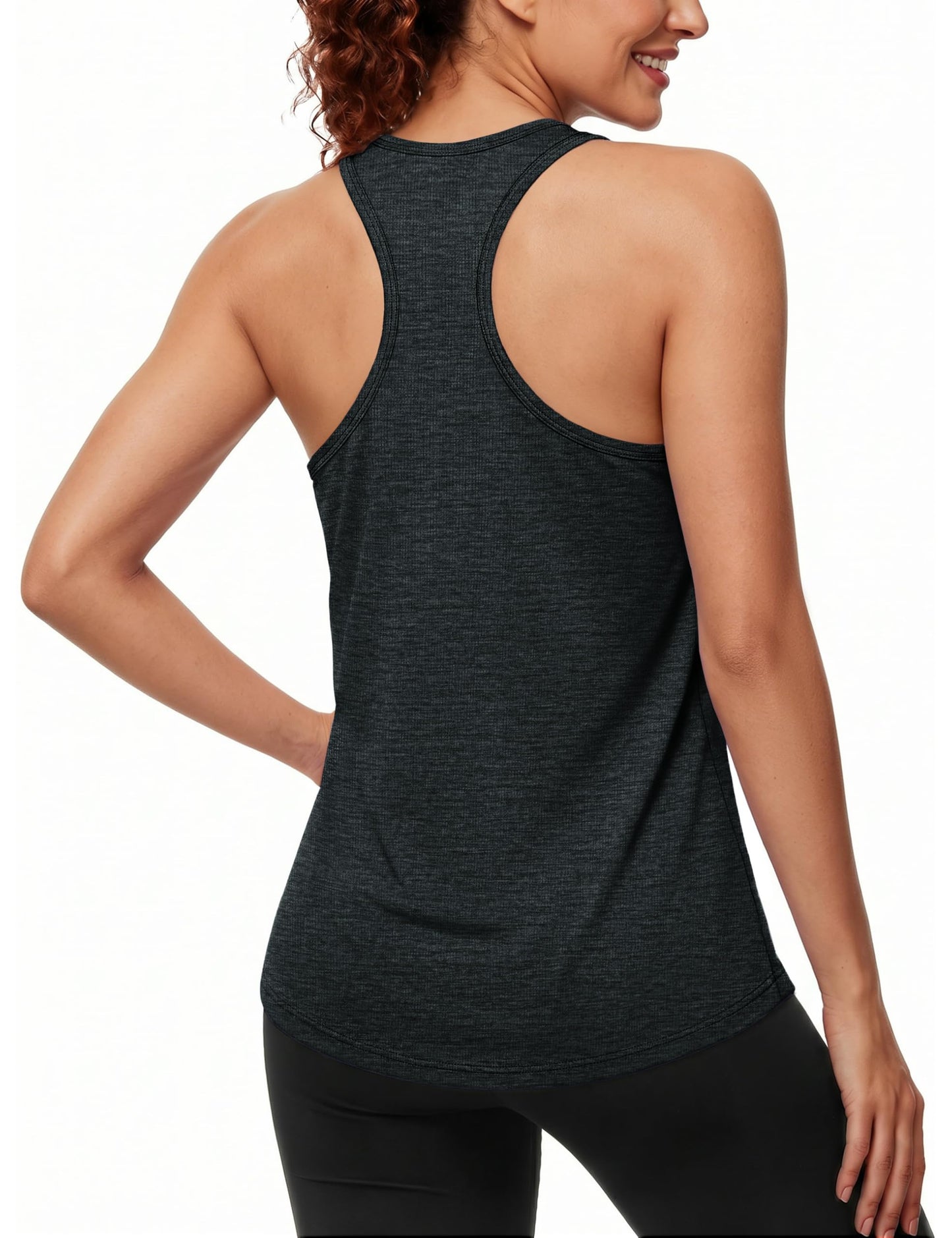 MAGCOMSEN Womens Tank Tops Workout Racerback Sleeveless Top Athletic Muscle