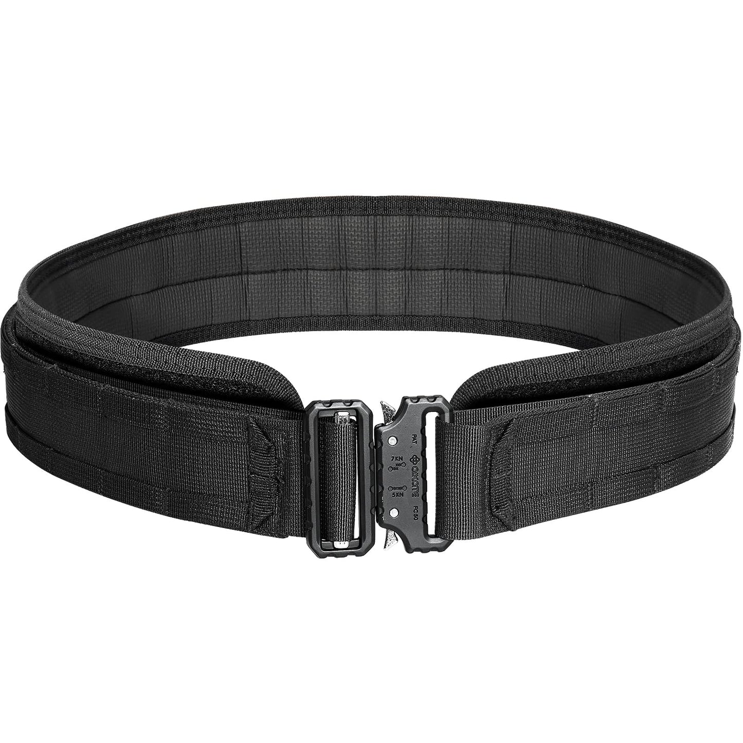 AIKATE Tactical Molle Gun Belt, 1.75 & 2.25 Inch Inner & 2.0 Inch Heavy Duty War Belt