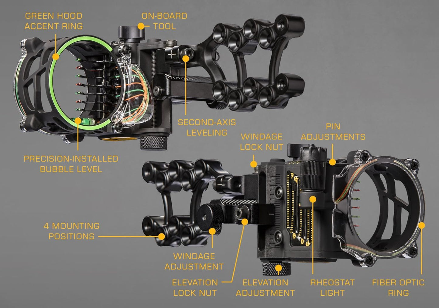 Trophy Ridge - Fix Series Bow Sight with Precision Adjustment | Durable Design for Accurate Shooting