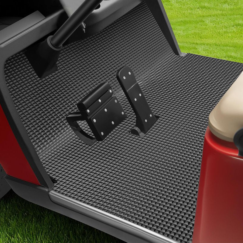 Tecoom Golf Cart Floor Mat Fit for EZGO TXT, Custom Front Golf Cart Feet Mats, Durable Replacement Full Coverage Liner Mats, Black