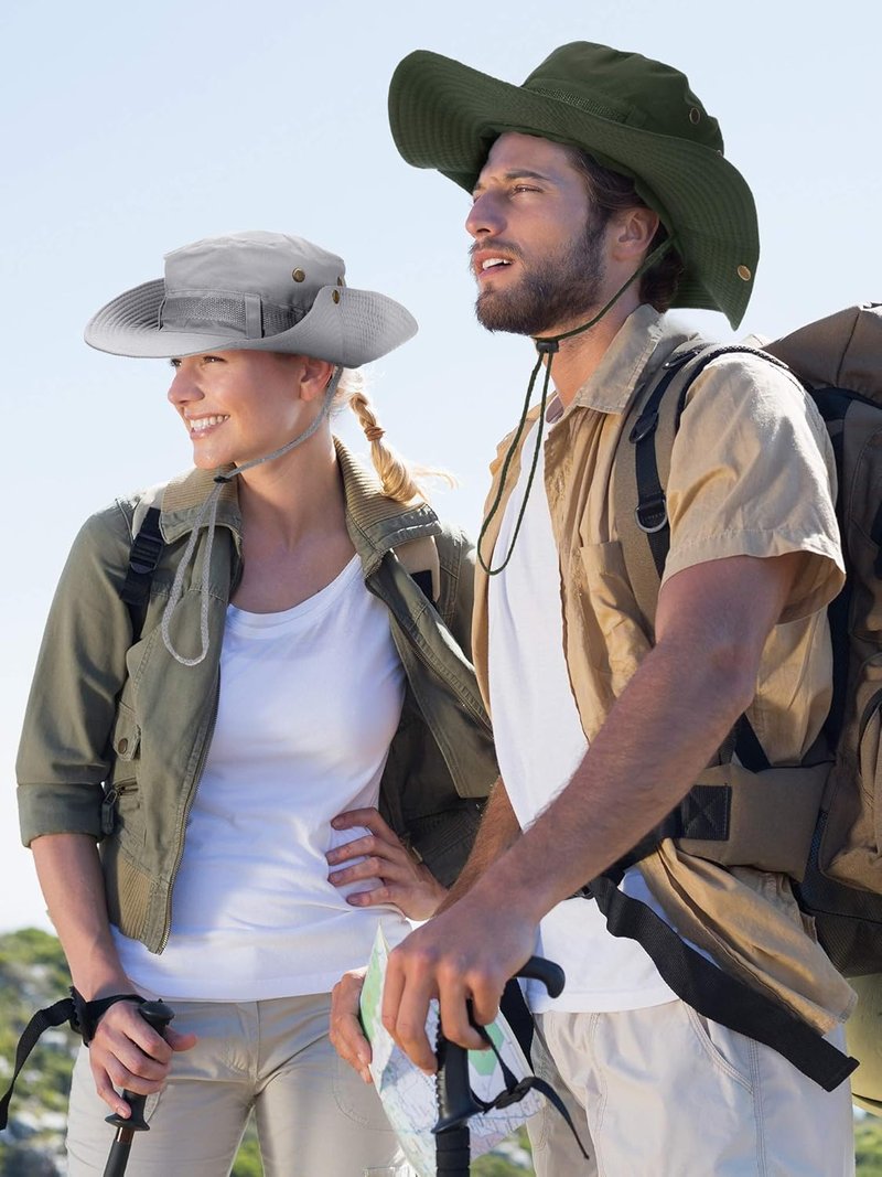 Foldable Safari Sun Hat for Men & Women - UV Protection UPF 50+ Boonie Bucket Cap | Ideal for Hiking & Beach