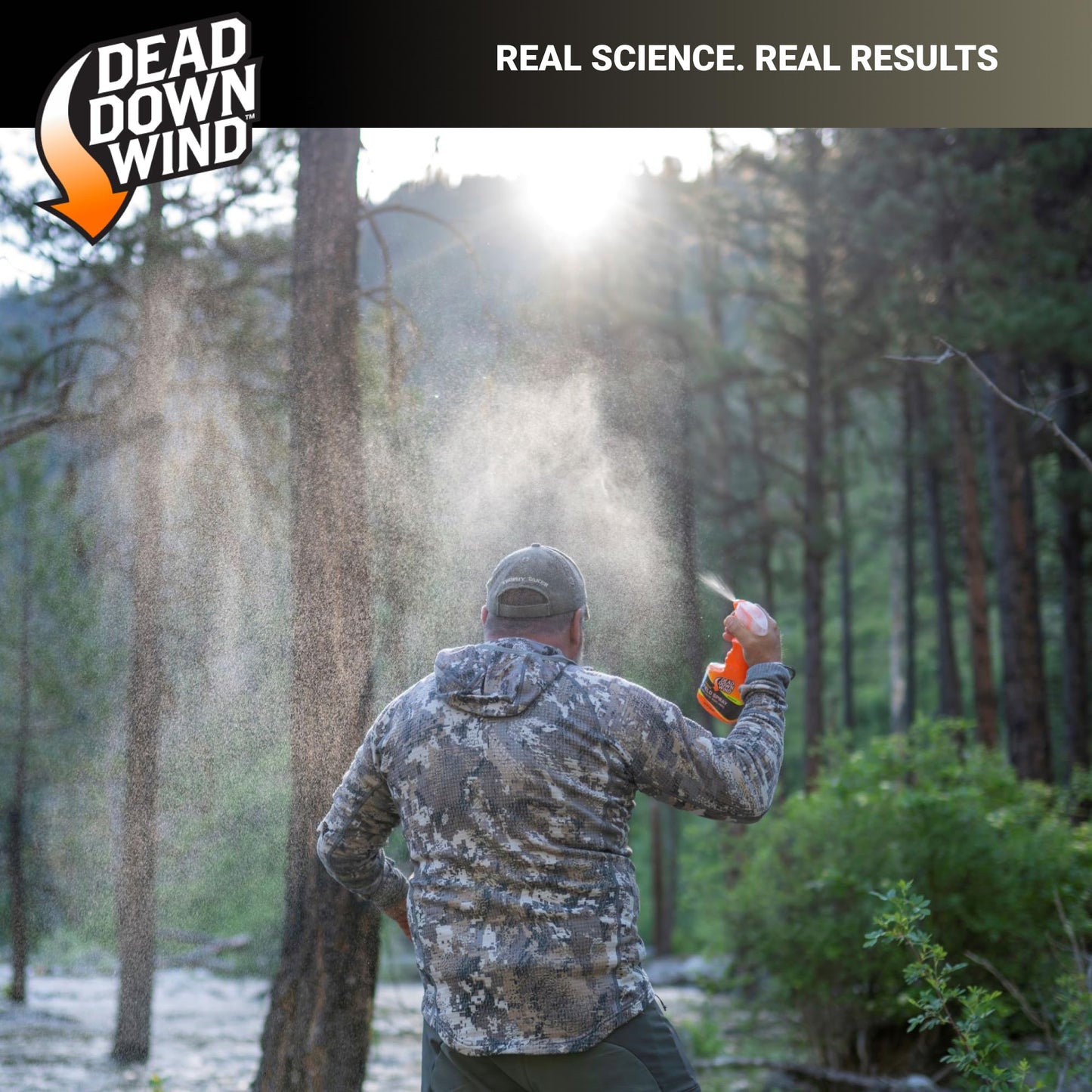 DEAD DOWN WIND Evolve Field Spray – Odor Fighting Technology Hunting Scent Control Spray Bottle – Natural Woods, Safe for Sensitive Skin - Easy to Use for Hunting Gear & Clothing (32 oz)